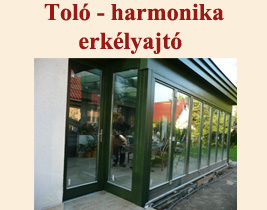 Toló-harmonika ajtó